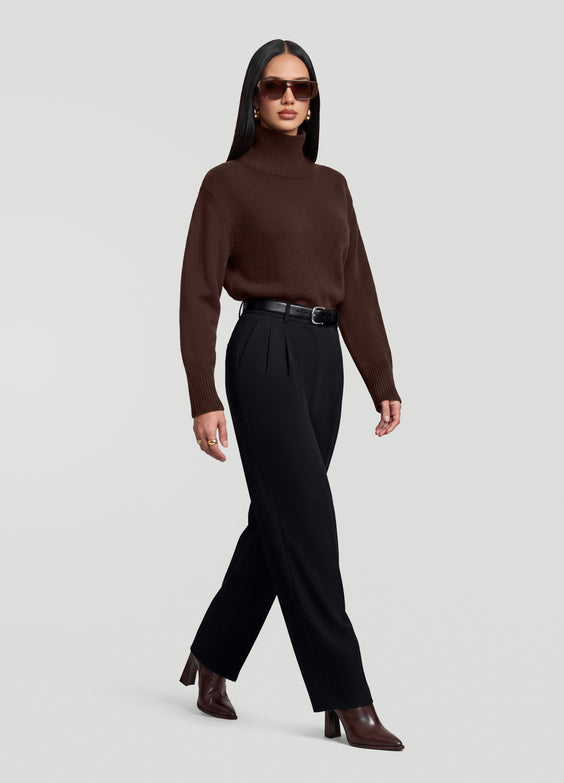 Oversized Wool Turtleneck Sweater