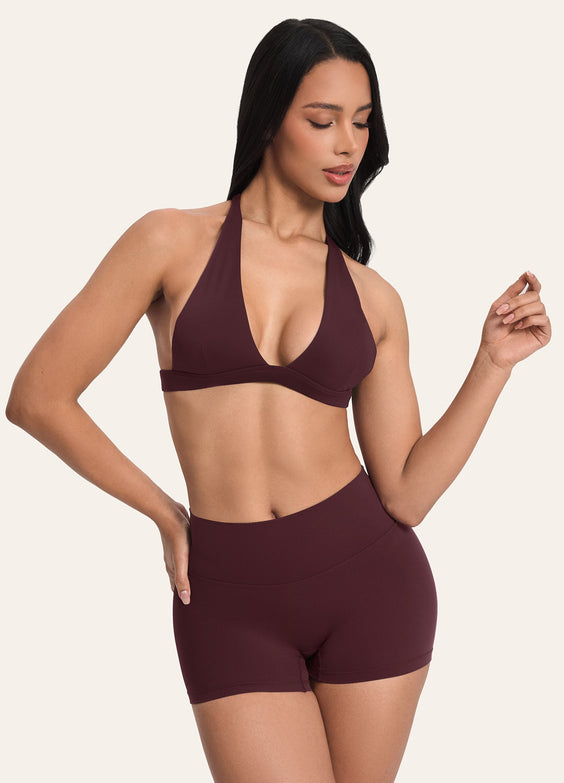 Plunge Neck Bra Top