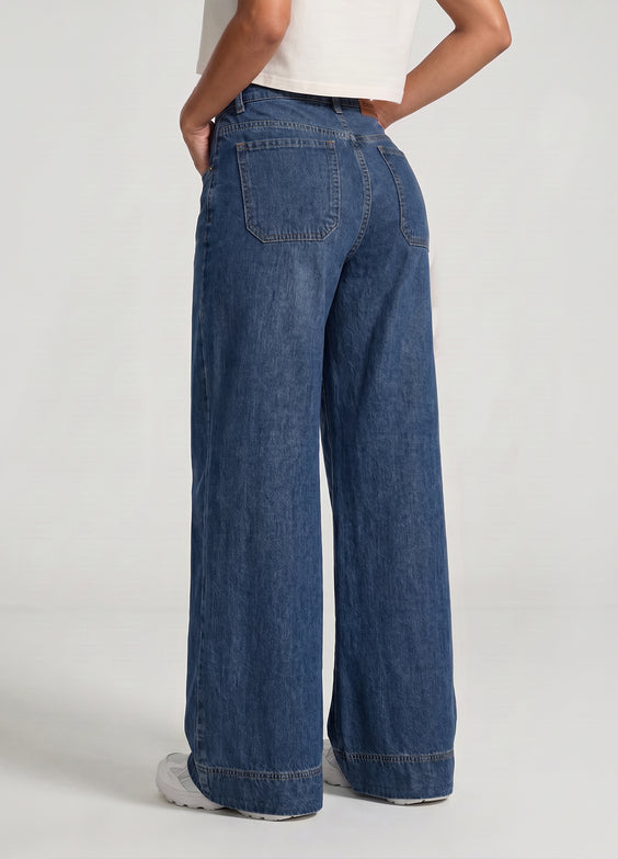 High Waisted Wide Leg Jeans