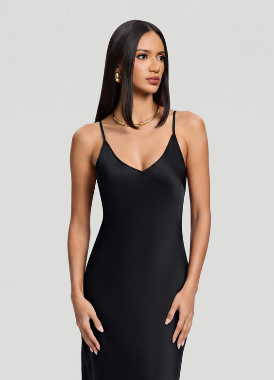 Satin Slip Maxi Dress