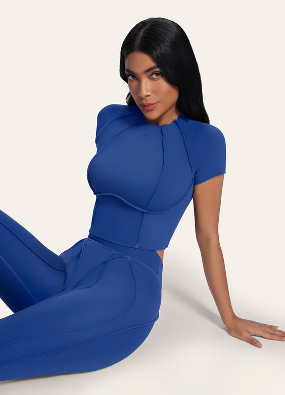 Contour Stitch Crop Top