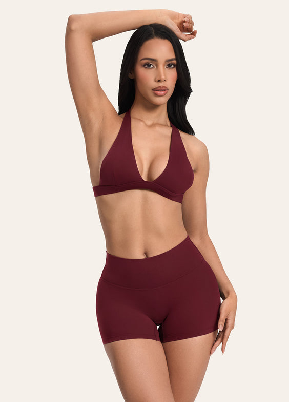 Plunge Neck Bra Top