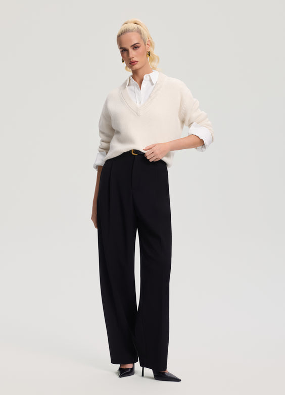V-Neck Wool Sweater