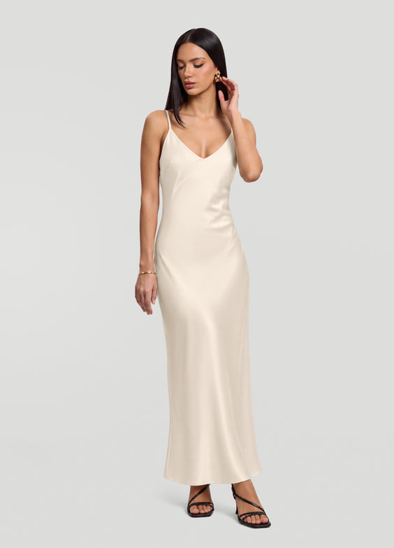 Satin Slip Maxi Dress