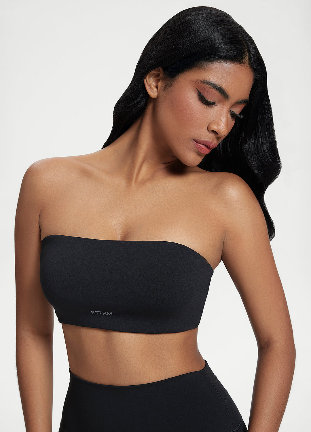 Back-Clasp Bandeau Top (Color: Black) | BetterMe Store
