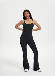 Flared Scrunch Jumpsuit