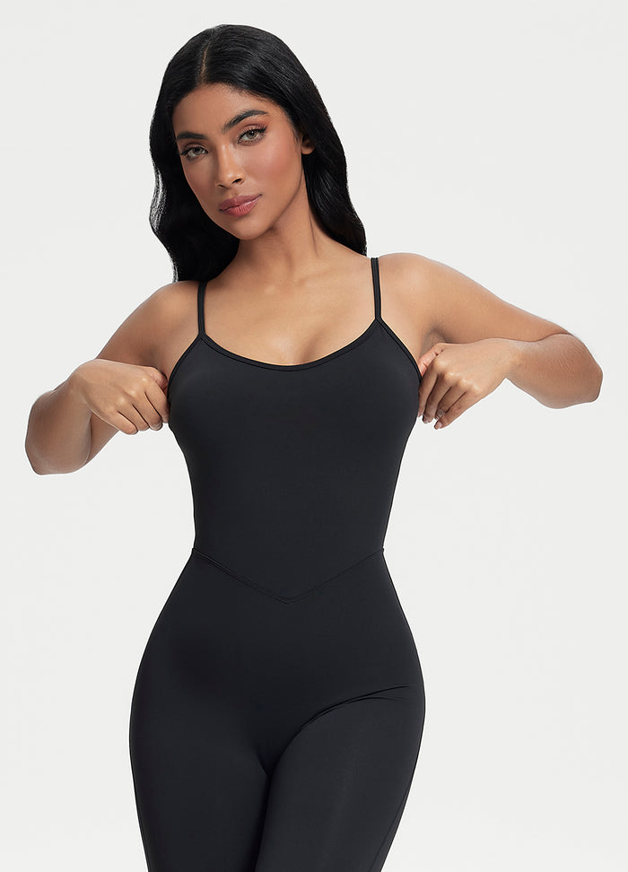 Flared Scrunch Jumpsuit