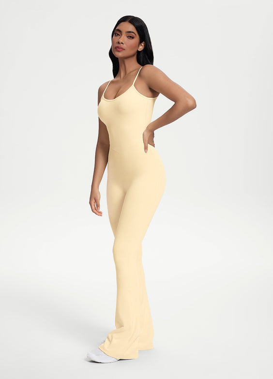Flared Scrunch Jumpsuit