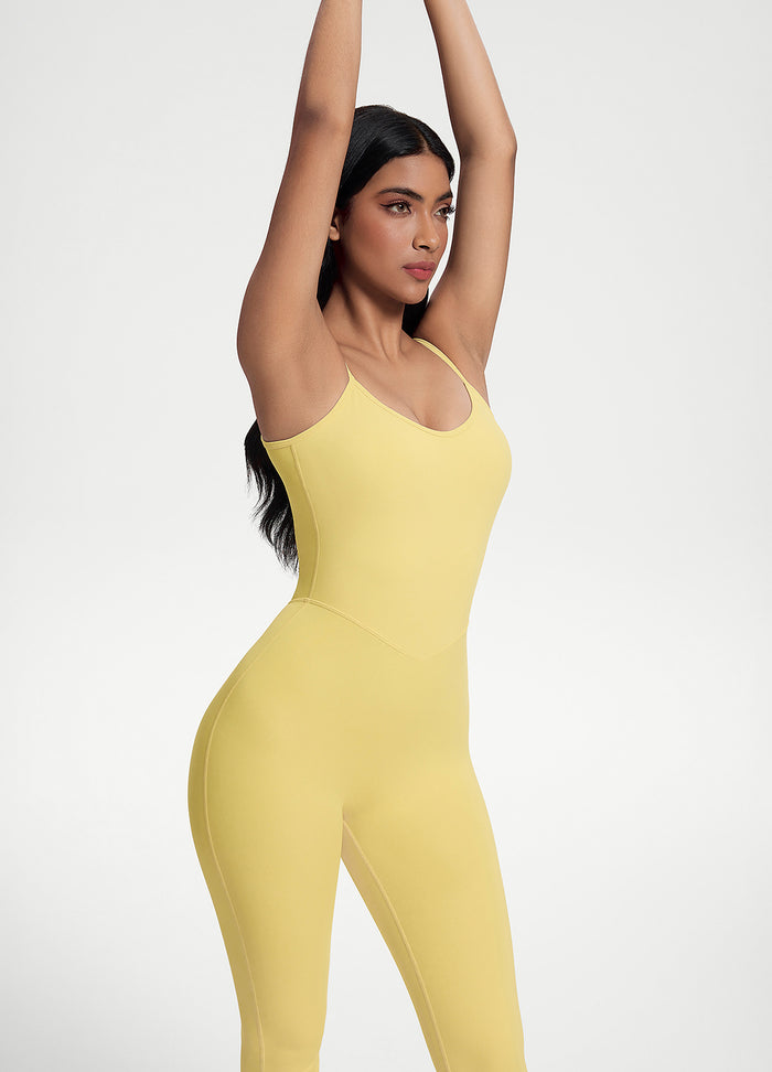 Flared Scrunch Jumpsuit