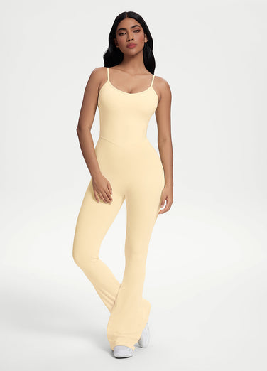 Flared Scrunch Jumpsuit