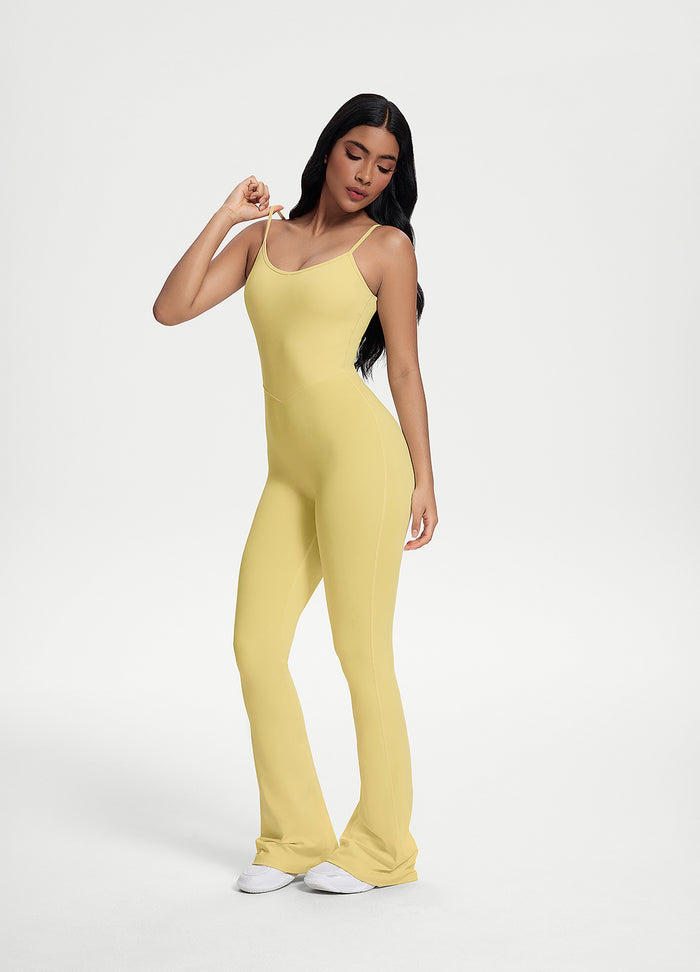 Flared Scrunch Jumpsuit