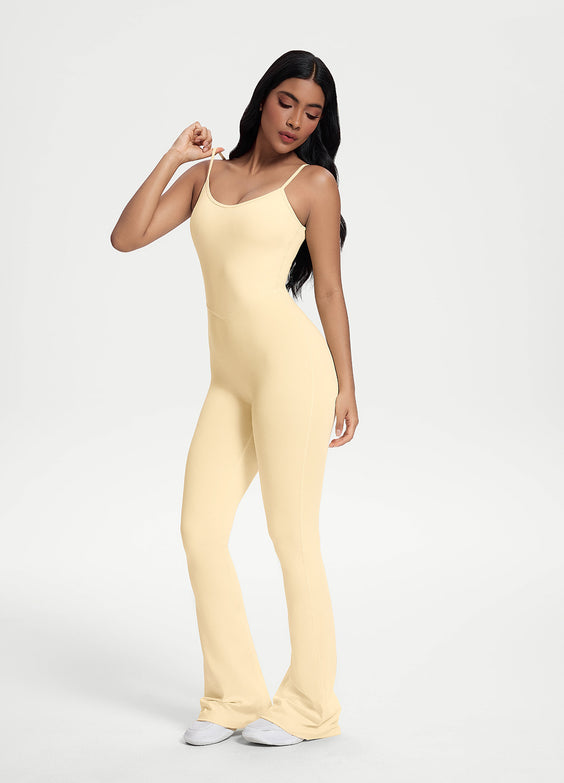 Flared Scrunch Jumpsuit