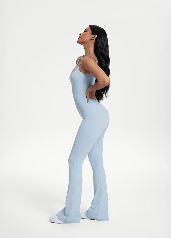 Flared Scrunch Jumpsuit