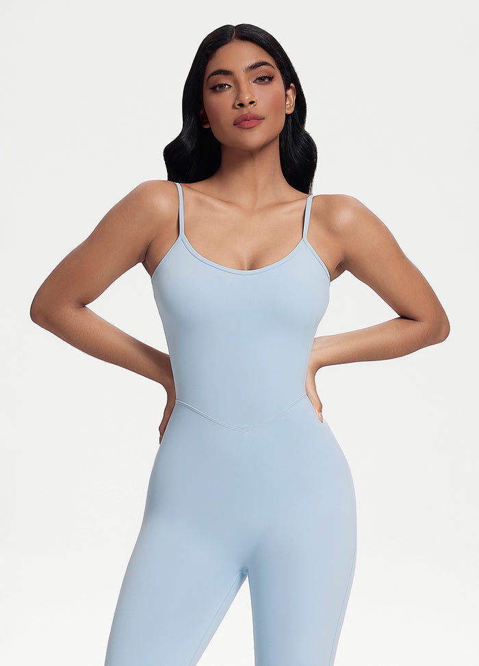 Flared Scrunch Jumpsuit