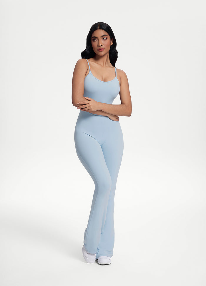 Flared Scrunch Jumpsuit