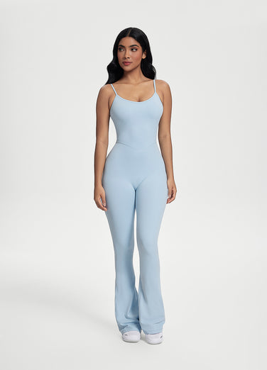 Flared Scrunch Jumpsuit