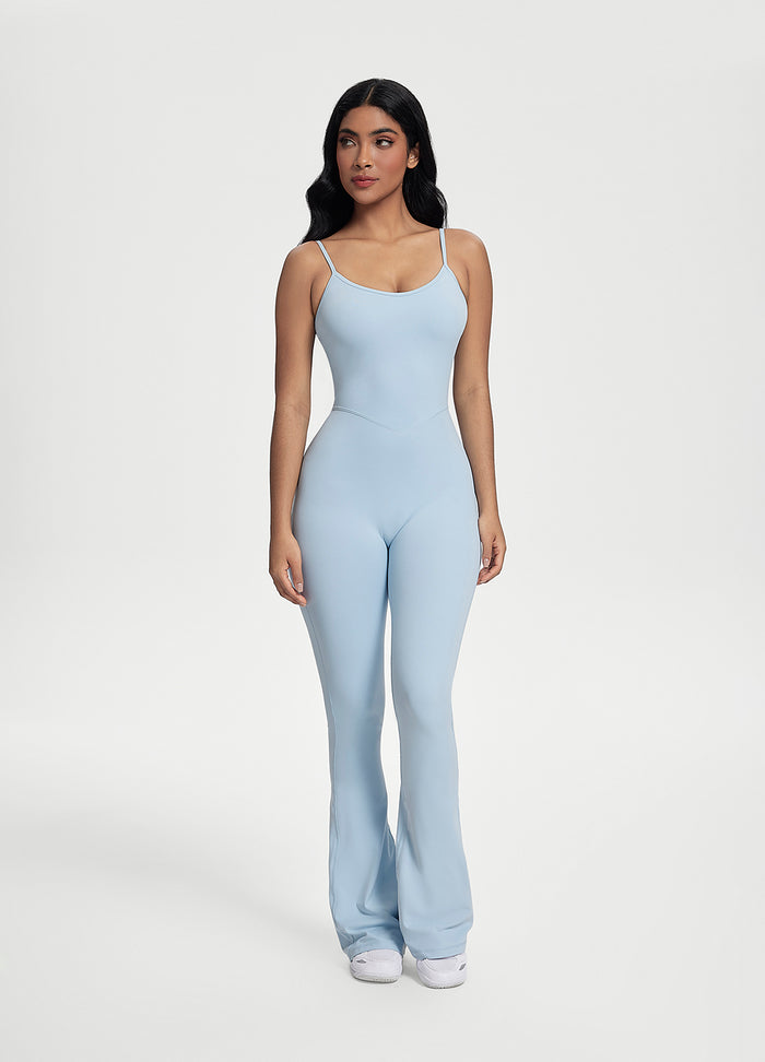 Flared Scrunch Jumpsuit
