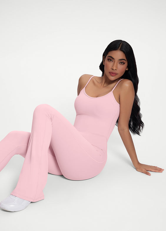 Flared Scrunch Jumpsuit