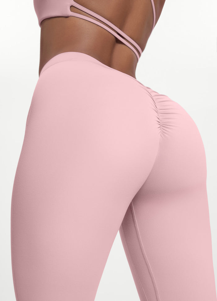 Scrunch Back Flared Leggings