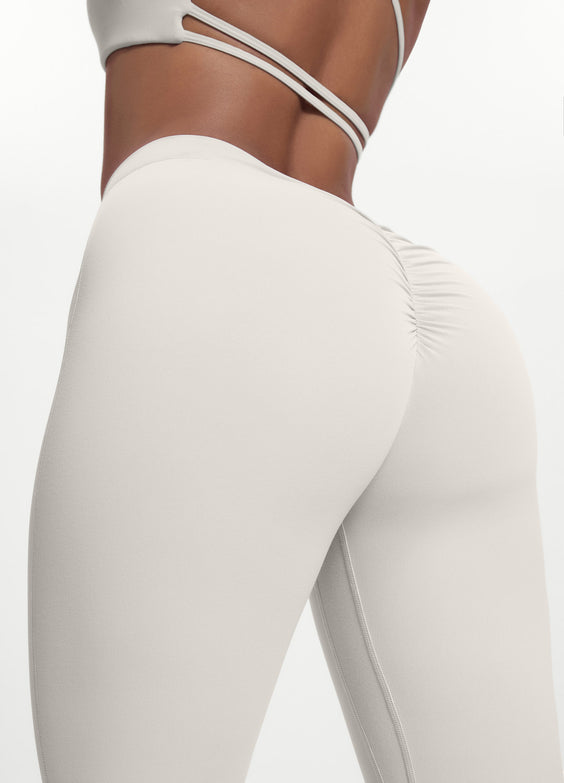 Scrunch Back Flared Leggings