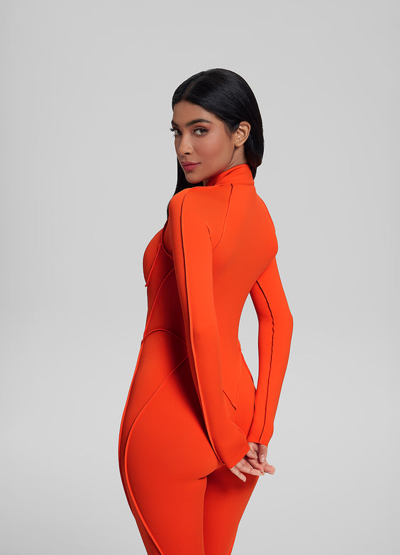 Catsuit con espalda cerrada