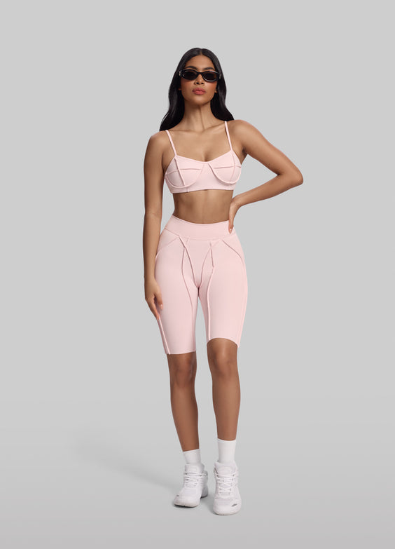 Figurformende Radler-Shorts mit Nahtdetails