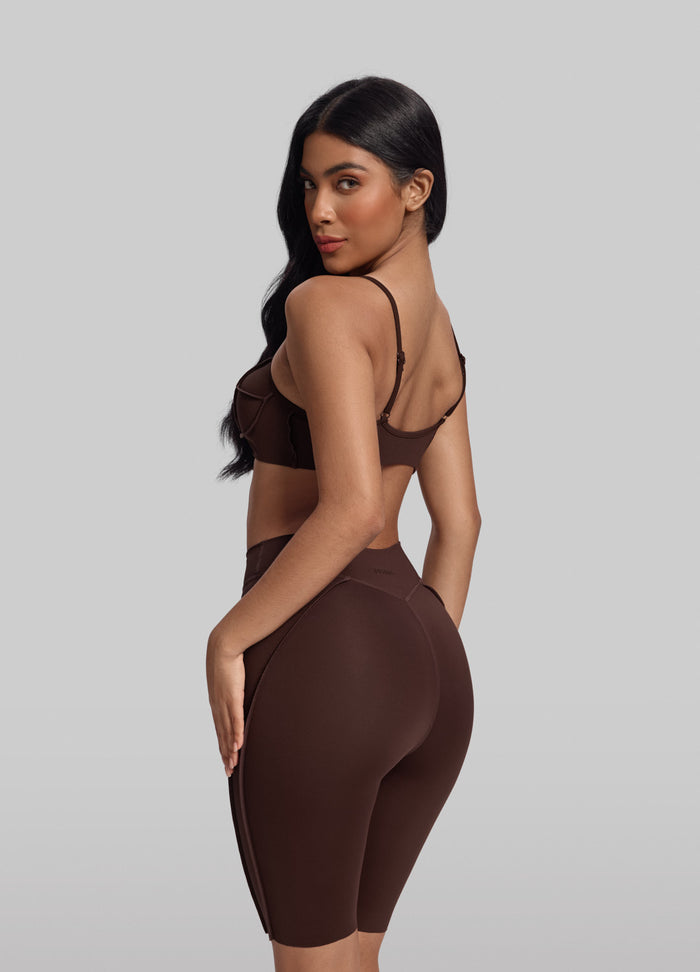 Figurformende Radler-Shorts mit Nahtdetails