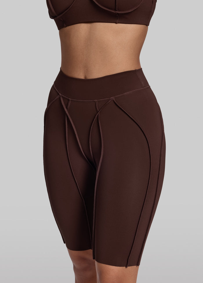 Figurformende Radler-Shorts mit Nahtdetails