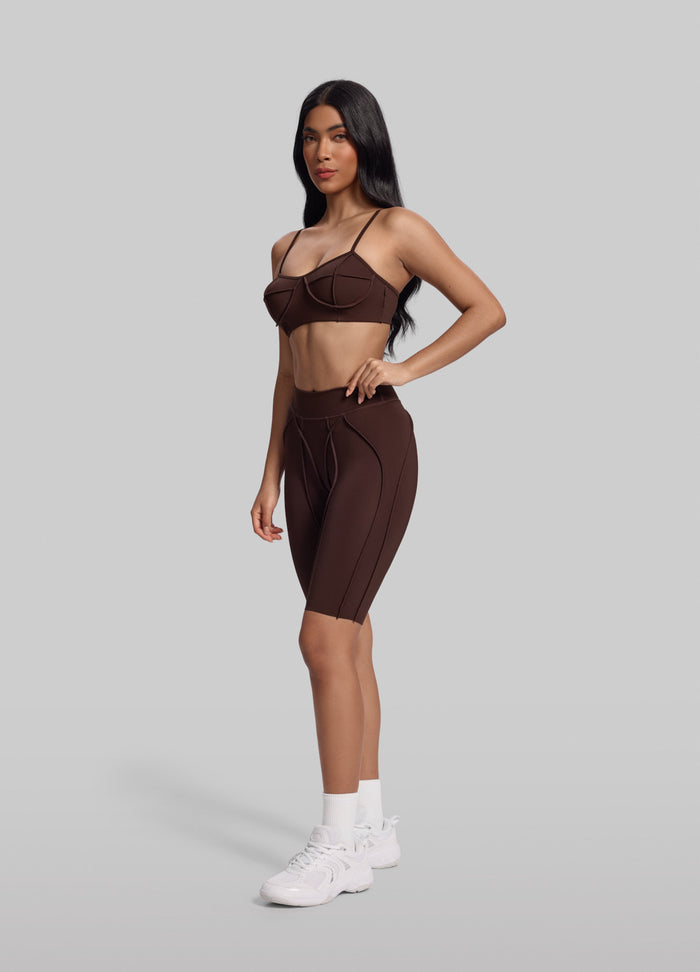 Figurformende Radler-Shorts mit Nahtdetails