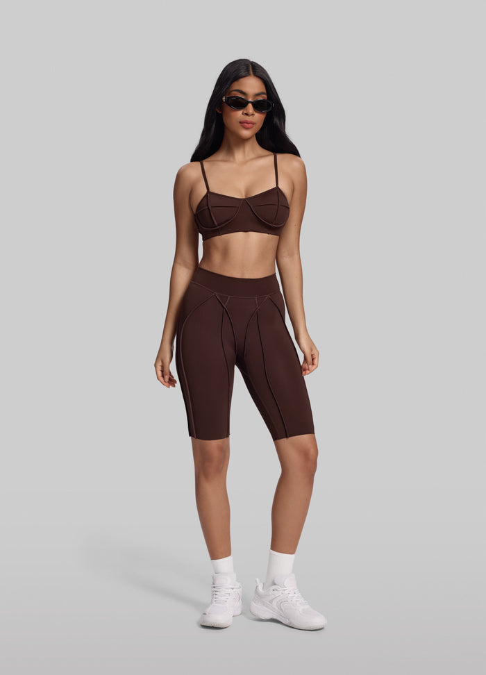 Figurformende Radler-Shorts mit Nahtdetails