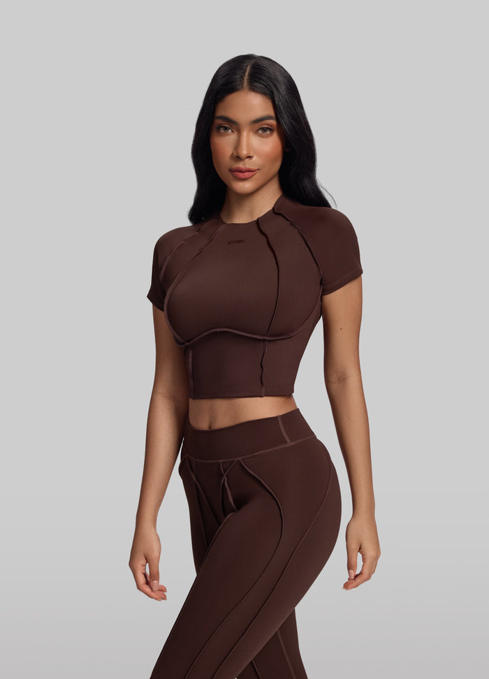 Contour Stitch Crop Top