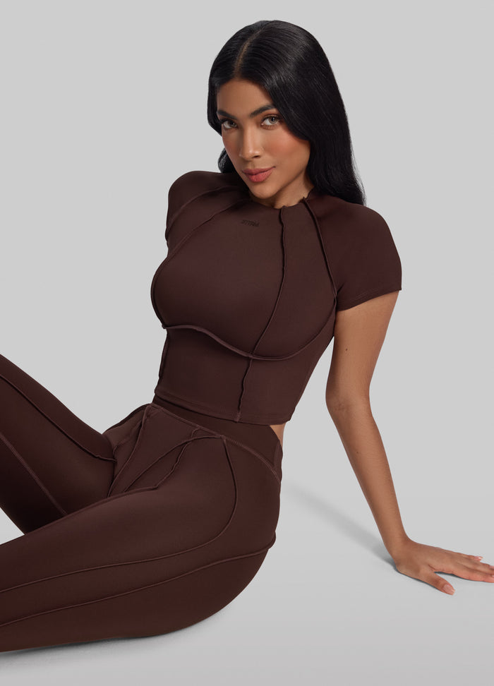 Contour Stitch Crop Top