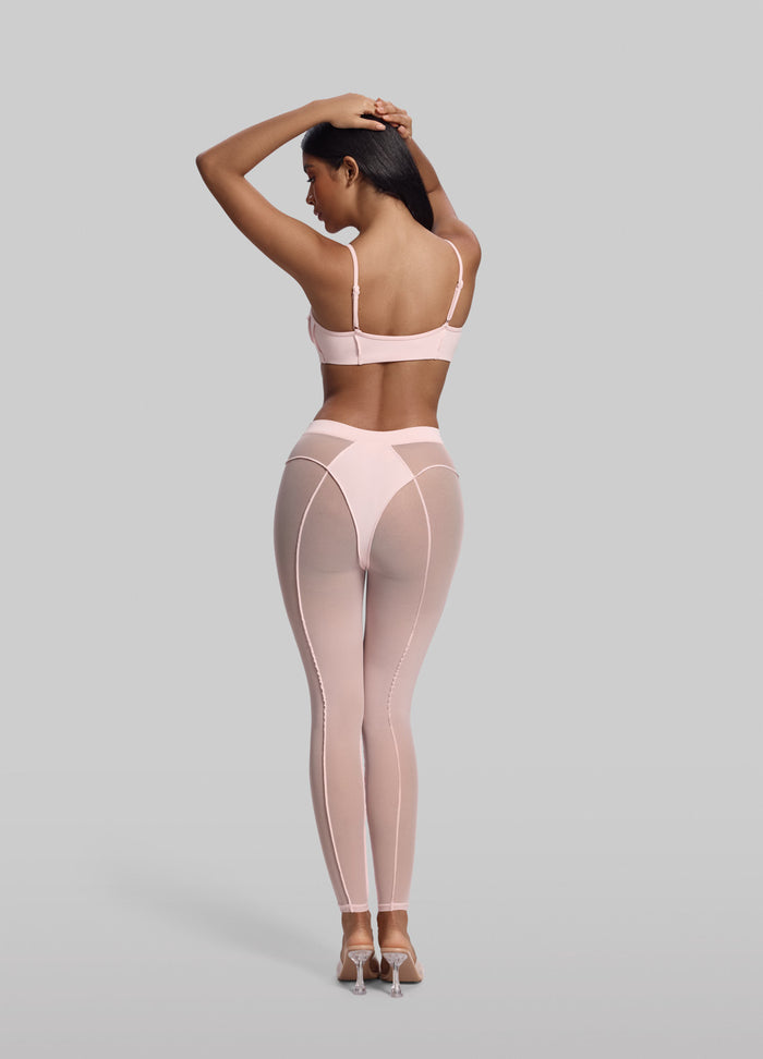 Semi-Sheer High-Rise Leggings