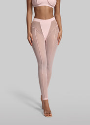 Semi-Sheer High-Rise Leggings