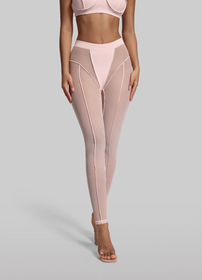 Semi-Sheer High-Rise Leggings