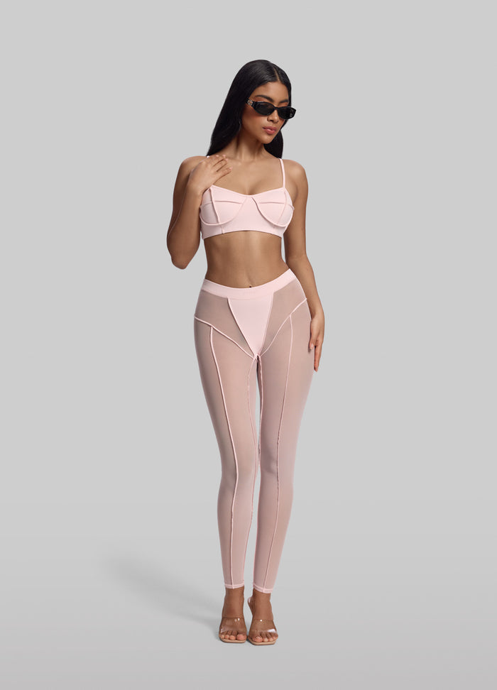 Semi-Sheer High-Rise Leggings