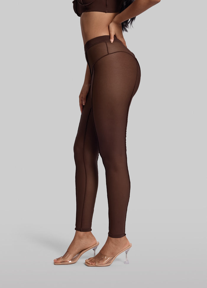 Semi-Sheer High-Rise Leggings