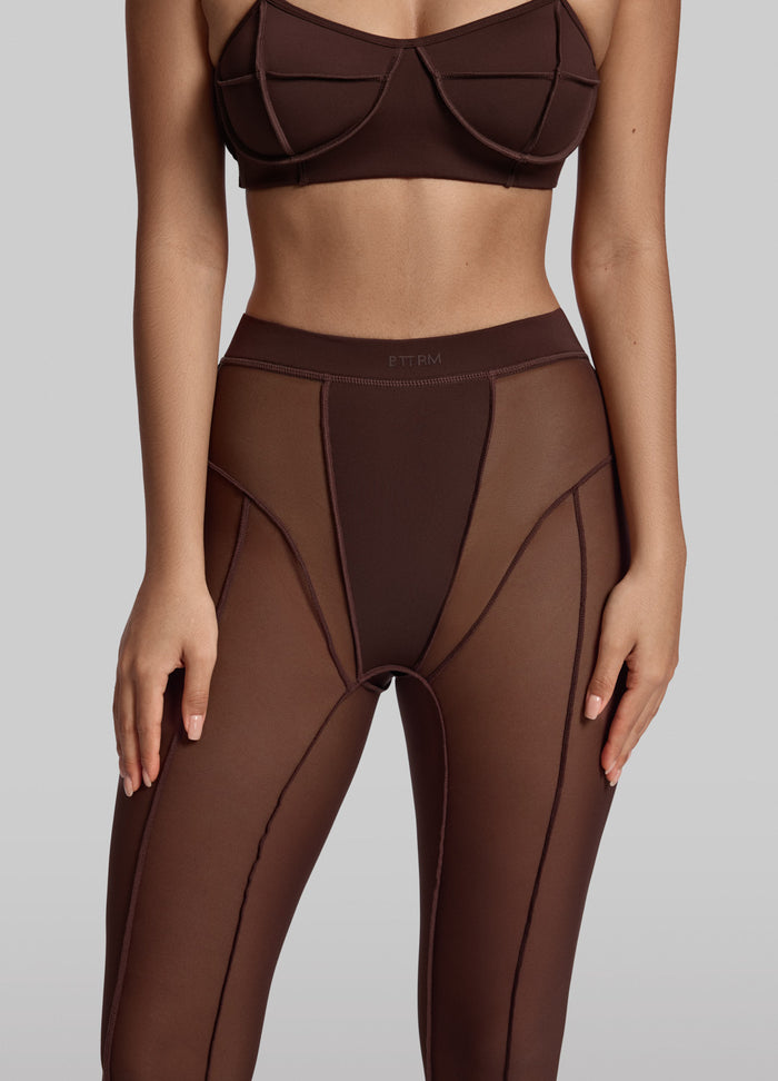Semi-Sheer High-Rise Leggings