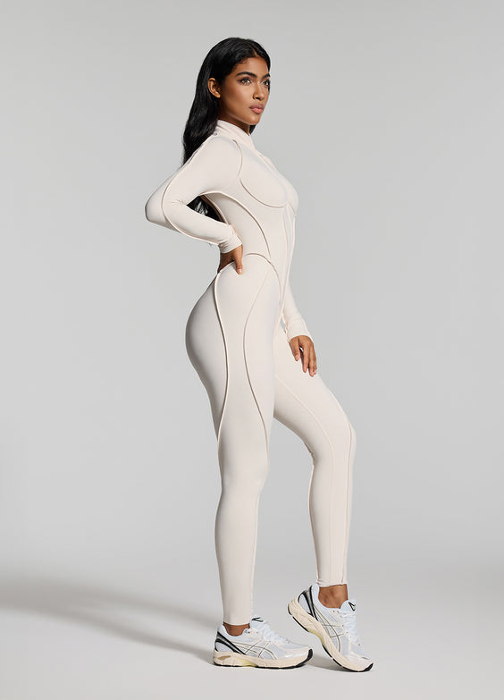 Catsuit de manga larga