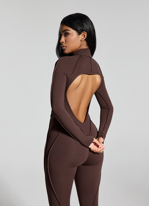 Catsuit de manga larga