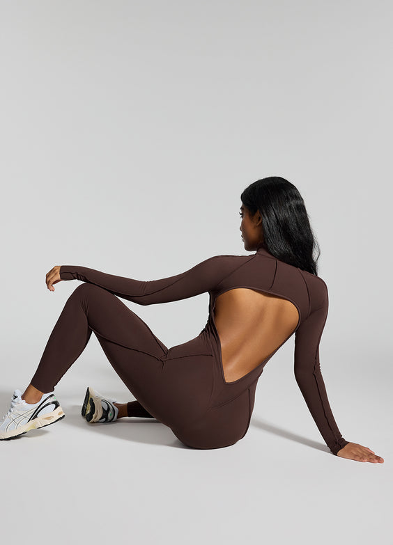 Catsuit de manga larga