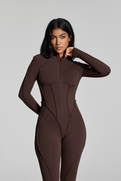 Catsuit de manga larga