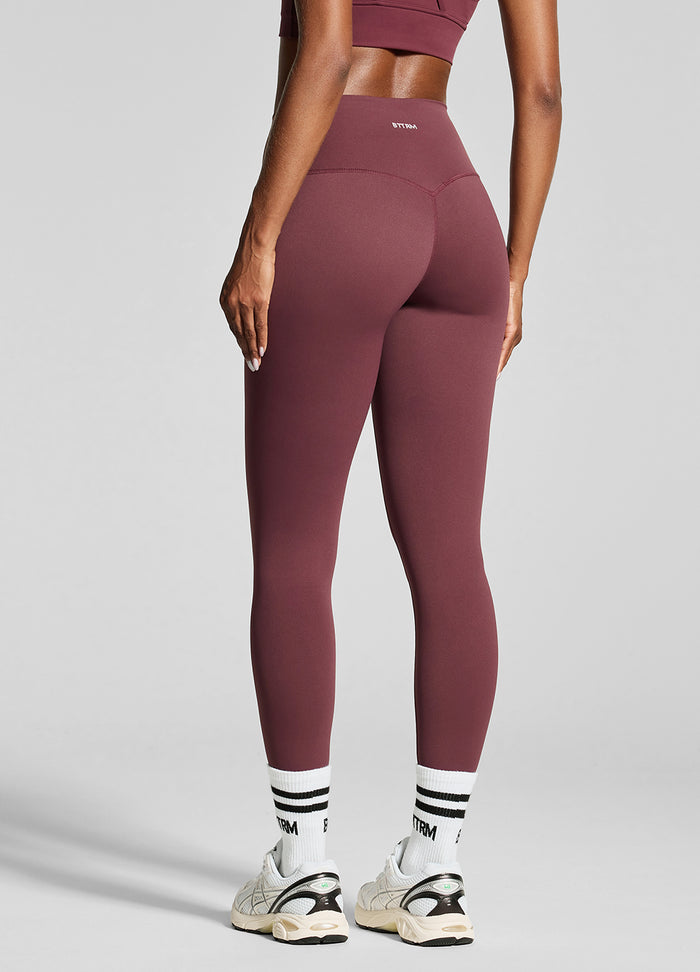 ⅞-Leggings, burgundrot