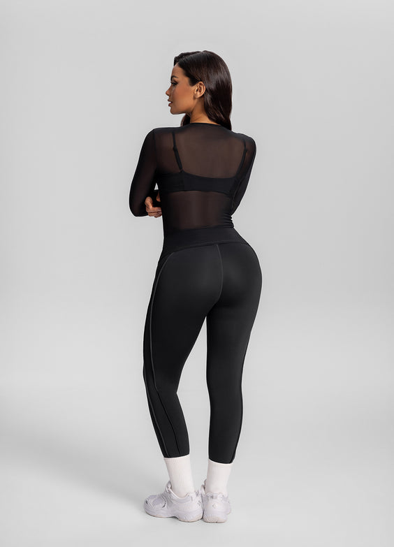 Maglia Modellata a Maniche Lunghe