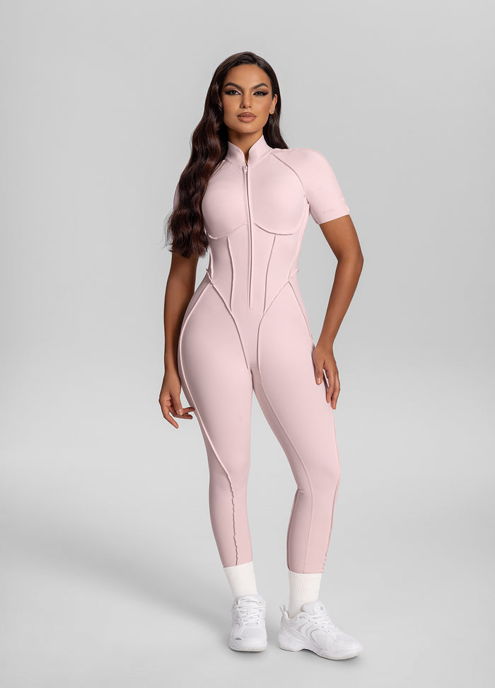 Short Sleeve Closed-Back Catsuit