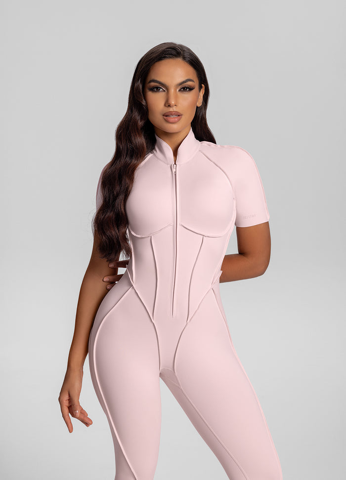 Short Sleeve Closed-Back Catsuit