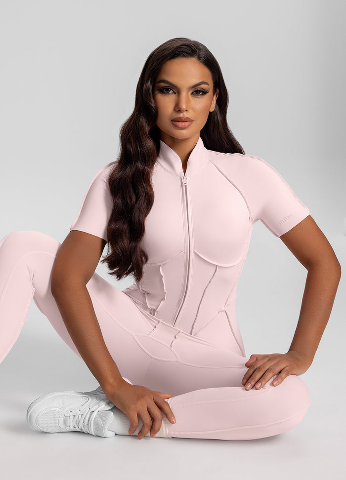 Short Sleeve Closed-Back Catsuit
