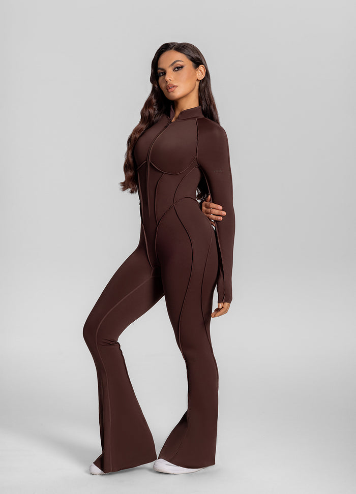 Flared Closed-Back Catsuit