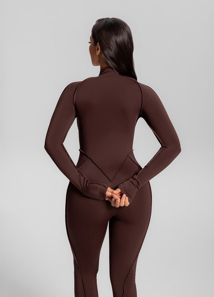 Flared Closed-Back Catsuit