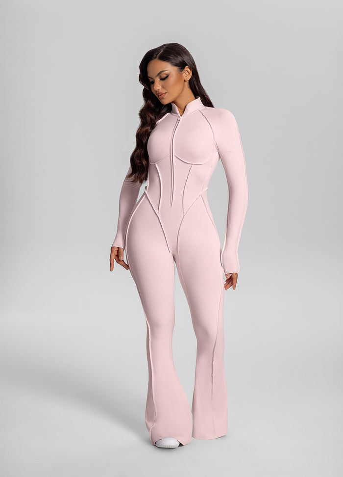 Flared Closed-Back Catsuit